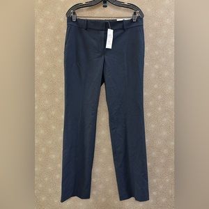 🔥🔥🔥NEW Ann Taylor Navy Blue The Straight Mid Rise Pants Size 6
